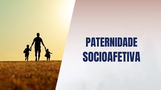 Paternidade socioafetiva [upl. by Anelim]