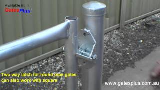 Gate Latch 2 way for round pipe and square [upl. by Wynny]