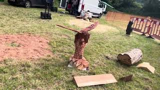 A fabulous range of wooden sculpture at Caerleon festival 2024 [upl. by Ervin]