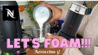 How To Foam Milk With Aeroccino 3 Make Coffee With Foam Tips amp Tricks  Easy Foamed Latte Recipe [upl. by Akinehs957]