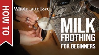 How To Milk Frothing for Beginners 5 Tips [upl. by Icnan376]